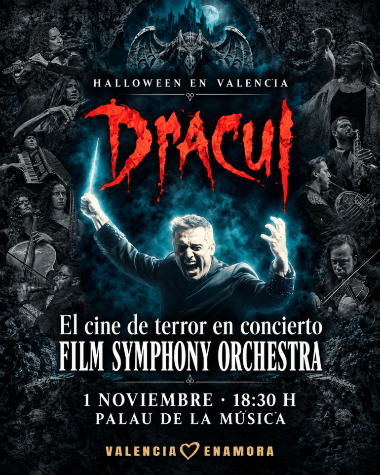 DRACUL en Valencia: Film Symphony Orchestra en el Palau de la Música el 1 de noviembre de 2026